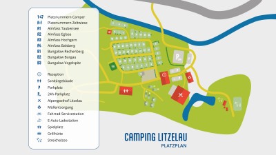 Lageplan Camping Litzelau